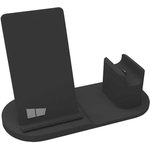 Беспроводное зарядное устройство Smart 10W 3в1 смартфон, часы ...