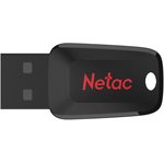 Флешка USB NETAC U197 32ГБ, USB2.0, черный и красный [nt03u197n-032g-20bk]
