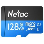 NT02P500STN-128G-S, MicroSDXC 128GB U1/C10 Netac P500 Standard