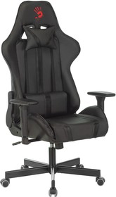 Кресло игровое A4TECH Bloody GC-600, на колесиках, эко.кожа, черный