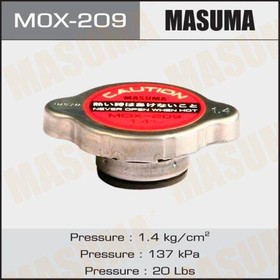 Фото 1/2 MOX-209, Крышка радиатора MASUMA 1.4 kg/cm2 NISSAN X-TRAIL (T31) 07-