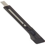 E-M9/1, Нож канцелярский 9 мм EDDING (E-M 9) , с фиксатором, пластик, цв.черный