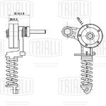 CM 0508, Ролик приводного ремня Chevrolet Aveo 11-, Cruze 09- ...