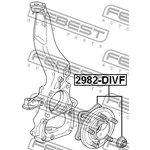 2982DIVF, Ступица в сборе с подшипником LAND ROVER DISCOVERY III 05-09