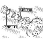 6390710, Сальник ступицы TOYOTA CHASER GX90,JZX9#,LX90,SX90 1992.10- сальник ...