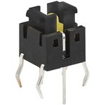 FSMIJ61BA04, Switch Tactile OFF (ON) SPST Rectangular Button PC Pins 0.05A 12VDC ...
