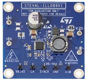 Фото 1/2 STEVAL-ILL089V1, Evaluation Board, ALED6000, 1A Buck LED Driver