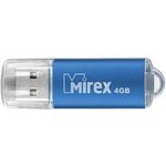 13600-FMUAQU04, Флеш накопитель 4GB Mirex Unit, USB 2.0, Синий