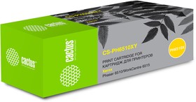 Фото 1/10 Картридж лазерный Cactus CS-PH6510XY 106R03695 желтый (4300стр.) для Xerox Phaser 6510/WC6515