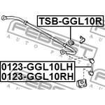 TSB-GGL10R, Втулка стабилизатора LEXUS RX 2008- втулка заднего стабилизатора d21 ...