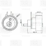 CM1813, Ролик ГРМ натяж. для а м VW Polo Sedan RUS (10-) 1.4i 1.6i (CM 1813)