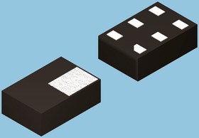 Фото 1/3 PESD3V3L5UF,115, Quint-Element Uni-Directional ESD Protection Diode, 25W, 6-Pin SOT-886
