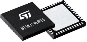 STM32WB35CCU6A, ARM Microcontrollers - MCU Ultra-low-power dual core Arm Cortex-M4 64MHz Cortex-M0+ 32MHz 256Kbytes Flash