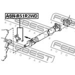 ASNR51R2WD, Крестовина карданной передачи