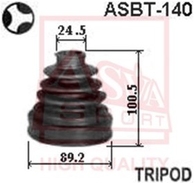 ASBT-140, Пыльник ШРУСа (К-кт без смазки) 25x79x92