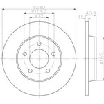 92130600, Диск тормозной MAZDA 3 00-, 5 05-,