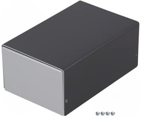 Фото 1/2 382.18, Shell case 38 104x160x69.5mm Aluminium Black / Silver IP40