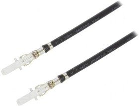 Фото 1/3 0797582042, Cable Assembly UL 1061 0.3m 16AWG Terminal to Terminal 1 to 1 POS M-M Crimp-Crimp Sabre Bag