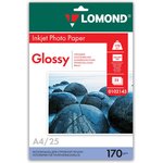 0102143, Фотобумага LOMOND Одностороняя Глянцевая 170 г/м2 A4/25л.