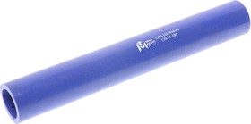 Фото 1/2 130-16-104, Патрубок КАМАЗ радиатора отводящий нижний короткий синий силикон (L=290мм,d=32) MEGAPOWER