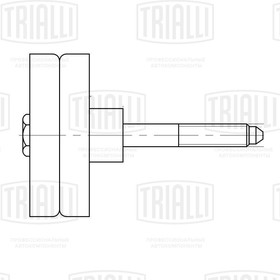 Фото 1/4 CM 5085, Ролик приводного ремня VAG Tiguan 07- 1.4i только ролик Trialli