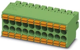 Фото 1/2 1790111, Pluggable Terminal Blocks 3 Pos 3.5mm Dbl Row Plug 24-16AWG Spring