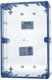 Фото 1/2 BT-2725, Electrical Enclosures Blue Clear Plastic Enclosure (8.7 X 5.7 X 2.2 In)
