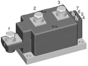 Фото 1/2 MCC255-16IO1, Discrete Semiconductor Modules 255 Amps 1600V