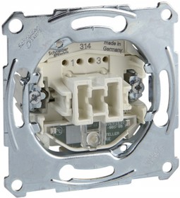 Фото 1/9 Schneider Electric Merten Механизм выключателя 2-полюсного 1-клавишного с индикацией, 10АХ, 250В