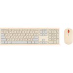 Набор клавиатура+мышь Acer OCC200 кл/мышь:беж/коричн WLS slim(ZL.ACCEE.004)