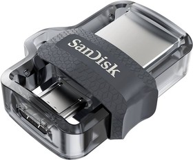 Фото 1/10 SDDD3-032G-G46, Флеш накопитель 32GB SanDisk Ultra Android Dual Drive OTG, m3.0/USB 3.0, Black