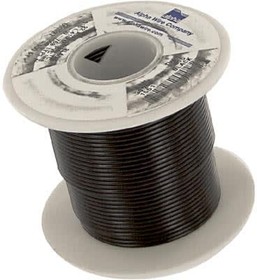 Фото 1/4 1551 BK005, 1551 Series Black 0.33 mm² Hook Up Wire, 22 AWG, 7/0.25 mm, 30m, PVC Insulation