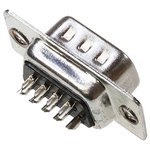 Разъем D-SUB вилка, контакты 9P, на кабель, DB-9M