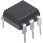4N35, Оптоизолятор 5кВ с транзисторным выходом с базой 80В, CTR=100%min [DIP-6.]