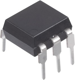4N35, 5kV Optoisolator with 80V base transistor output, CTR=100%min [DIP-6.]
