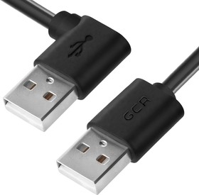 GCR-AUM5M-1.0m, GCR Кабель 1.0m USB 2.0, AM угловой/AM, 28/28 AWG, экран, армированный, морозостойкий