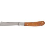 Нож садовый,173 мм,складной, копулировочный,деревянная рукоятка//79002