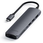 Satechi [ST-UCSMA3M] Адаптер USB-C Type-C Slim Multiport with Ethernet Adapter ...