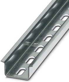 Фото 1/2 0806602, Steel Perforated DIN Rail, Deep Top Hat Compatible, 2000mm x 35mm x 15mm