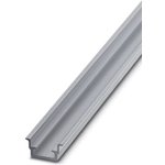 1201756, Aluminium Unperforated DIN Rail, Top Hat Compatible, 2m x 35mm x 15mm