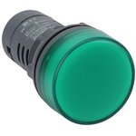 SB7EV03BP, Сигнальная лампа SB7 моноблочная 22мм зеленая LED 24В DC