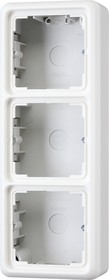 JUNG CD 500/CD plus Белая Коробка для накладного монтажа 3-ая с рамкой