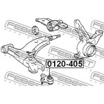 0120-405, Шаровая опора TOYOTA COROLLA AE10#,CE10#,EE10# 1991.06-2002.06 [JP] ...