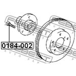 Шпилька ступицы (M12x1.5 мм ) TOYOTA/LEXUS FEBEST 0184-002