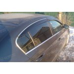 Дефлектора на окна VW Passat B6 Sd 2006/Passat B7 Sd 2010 ХРОМ.МОЛДИНГ деф.окон ...
