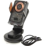 HW8 transparent black, Держатель телефона с беспроводной зарядкой HOCO