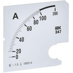 Шкала сменная для амперметра Э47 100/5А класс точности 1,5 96х96мм IEK