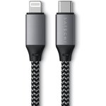 Кабель USB Type-C - Lightning, M/M, 0.25 м, Satechi, косм/сер, ST-TCL10M