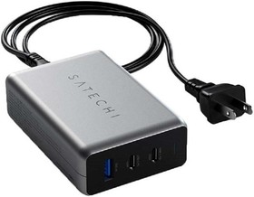 Фото 1/10 Зарядное устройство сетевое, 1 USB+2хType-C, 100W, PD,Satechi,ST-TC100GM-EU