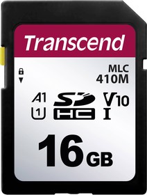 TS16GSDC410M, 16 GB SDHC SD Card, A1, U1, V10